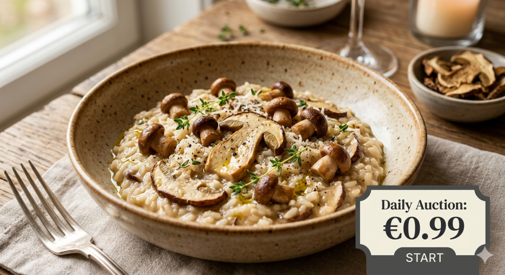 Gourmet Recipe: Royal Porcini Risotto with Fresh Thyme