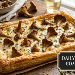 Gourmet Recipe: Wild Grey Chanterelle & Roasted Garlic Tart