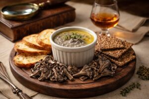 A Study in Grey: Chanterelle Pâté with Cognac & Peppercorns