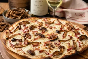 Alsace Flammekueche with Dried Fairy Ring