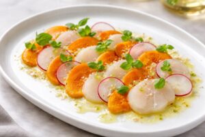 Amanita Caesarea and Scallop Crudo Amanita Caesarea and Scallop Crudo
