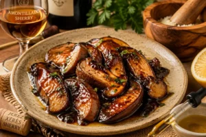 Andalusian Boletus al Jerez with Pedro Ximénez Reduction