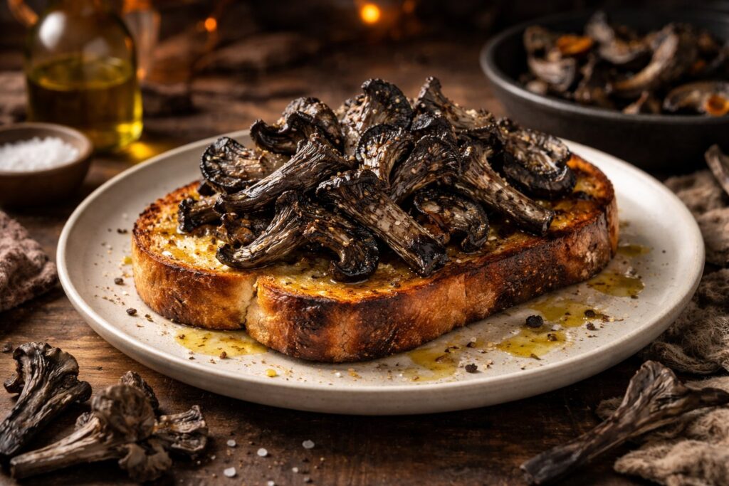 Ash-Roasted Wild Mushrooms on Sourdough | Pure Umami