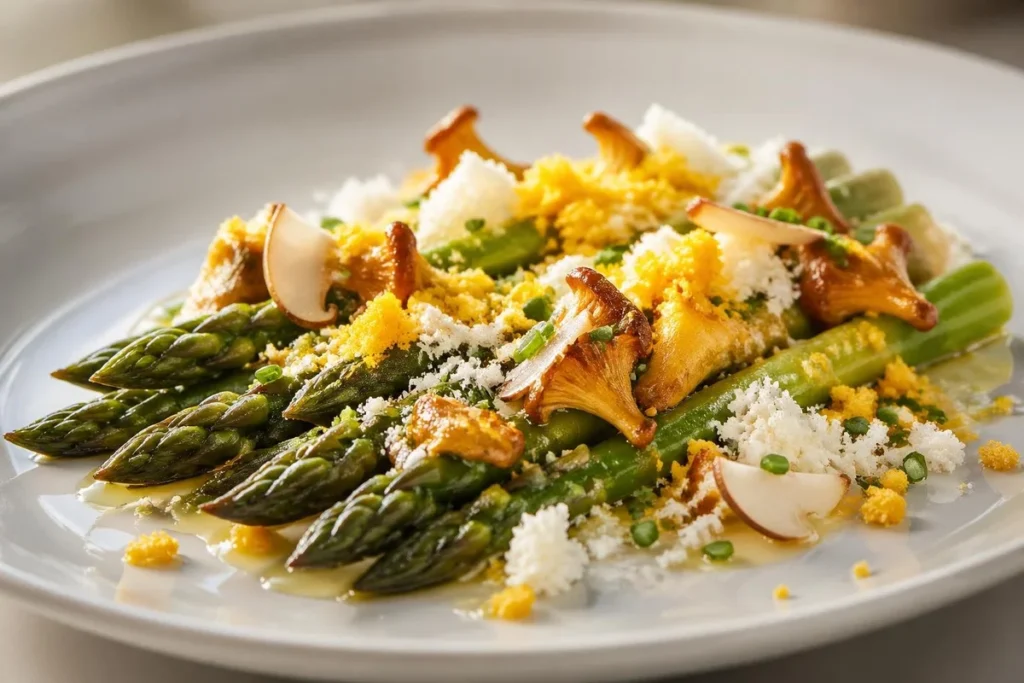 Asparagus & Chanterelle Mimosa
