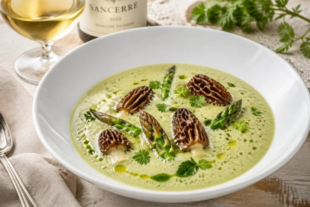 Asparagus & Morel Velouté (Loire Style)
