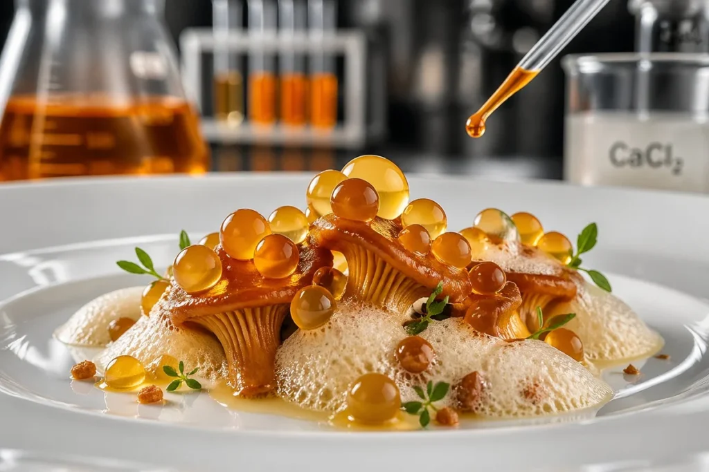 Avant-Garde Ferran Adrià Spherified-Gold Yellow Foot for Incredible Mastery