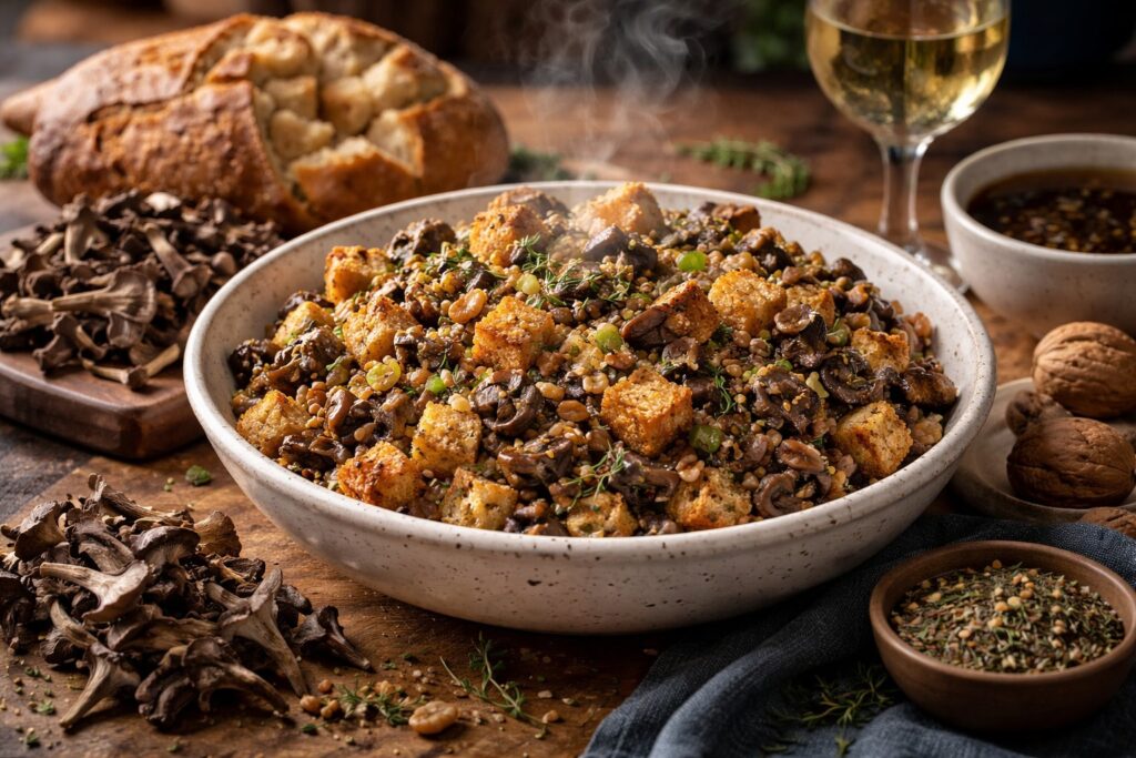 Balkan Black Pearl Stuffing with Grey Chanterelles