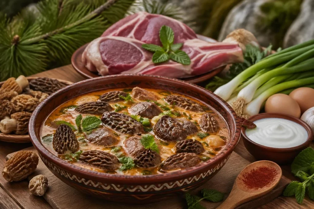 Balkan Lamb & Morel Stew (Rodopi Style)