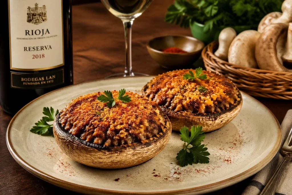 Basque Parasol Txangurro (Stuffed Caps)