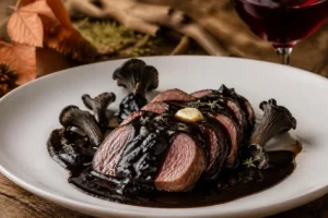 Beef Tongue with Black Trumpet Demi-Glace Beef Tongue with Black Trumpet Demi-Glace