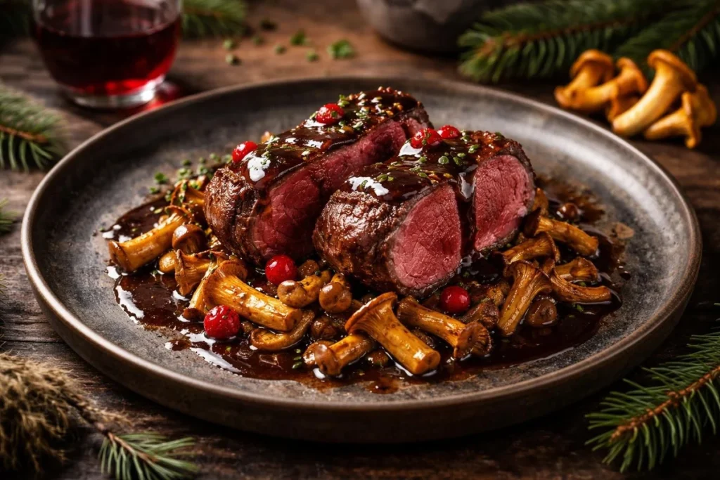 Black Forest Venison with Yellow Foot Grand Veneur