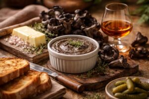 Black Trumpet Mushroom Pâté with Cognac