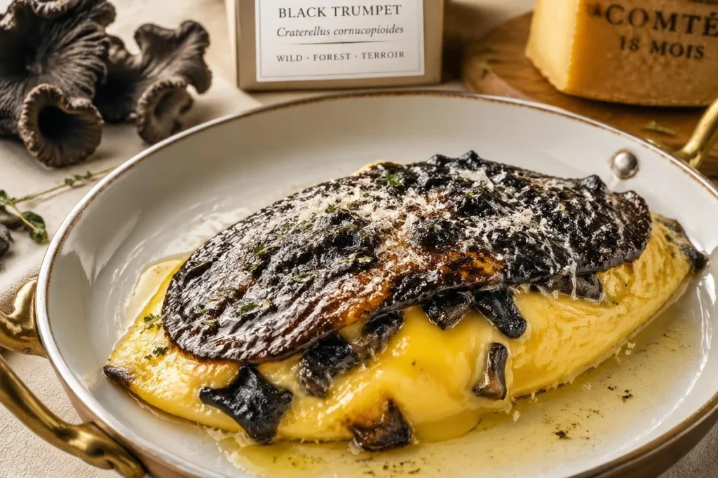 Black Trumpet Omelette "Arnold Bennett"