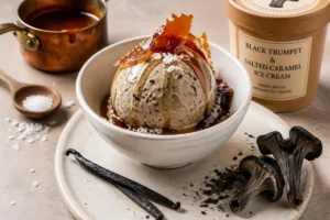 Black Trumpet & Salted Caramel Ice Cream