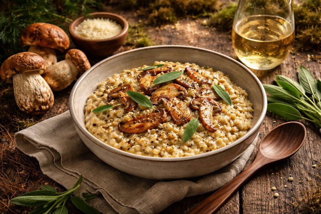 Boletus Edulis - The King’s Golden Sage Risotto