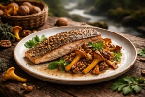 Bulgarian Rhodope Trout with Yellow Foot and Walnuts