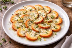 Caesar’s Mushroom Carpaccio with Lemon & Thyme — Elegant, Zesty Appetizer for Any Occasion