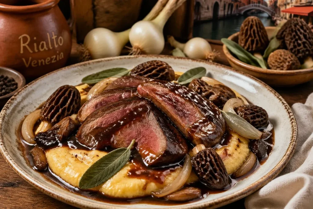 Calf’s Liver with Morels (Rialto Style)