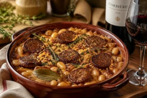Cassoulet with Parasol Sausage Medallions