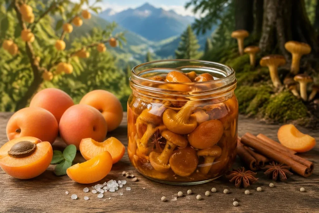 Chanterelle & Apricot Confit