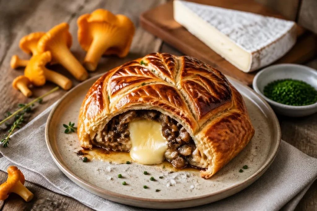 Chanterelle & Brie de Meaux en Croûte