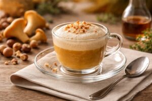 Chanterelle Cappuccino with Toasted Hazelnut Foam