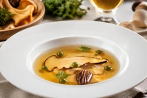 Chanterelle Essence Consommé with Herb Chanterelle Essence Consommé with Herb