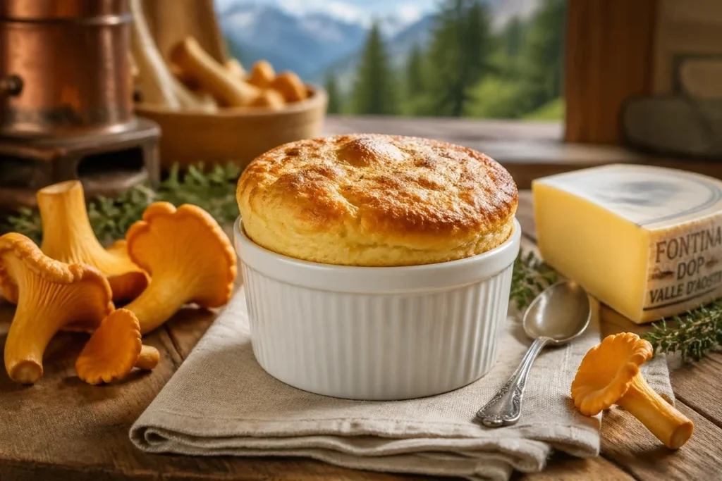 Chanterelle & Fontina d’Aosta Soufflé