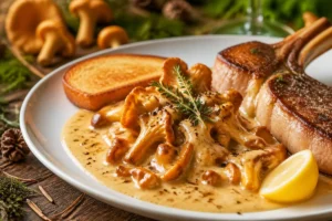 Chanterelle Mushroom Fricassee Escoffiers Golden Forest Recipe