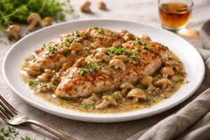 Chicken Filet Forestiere with Fairy Ring Gourmet Magic Authentic Chicken Filet Forestiere with Fairy Ring Mushrooms Recipe