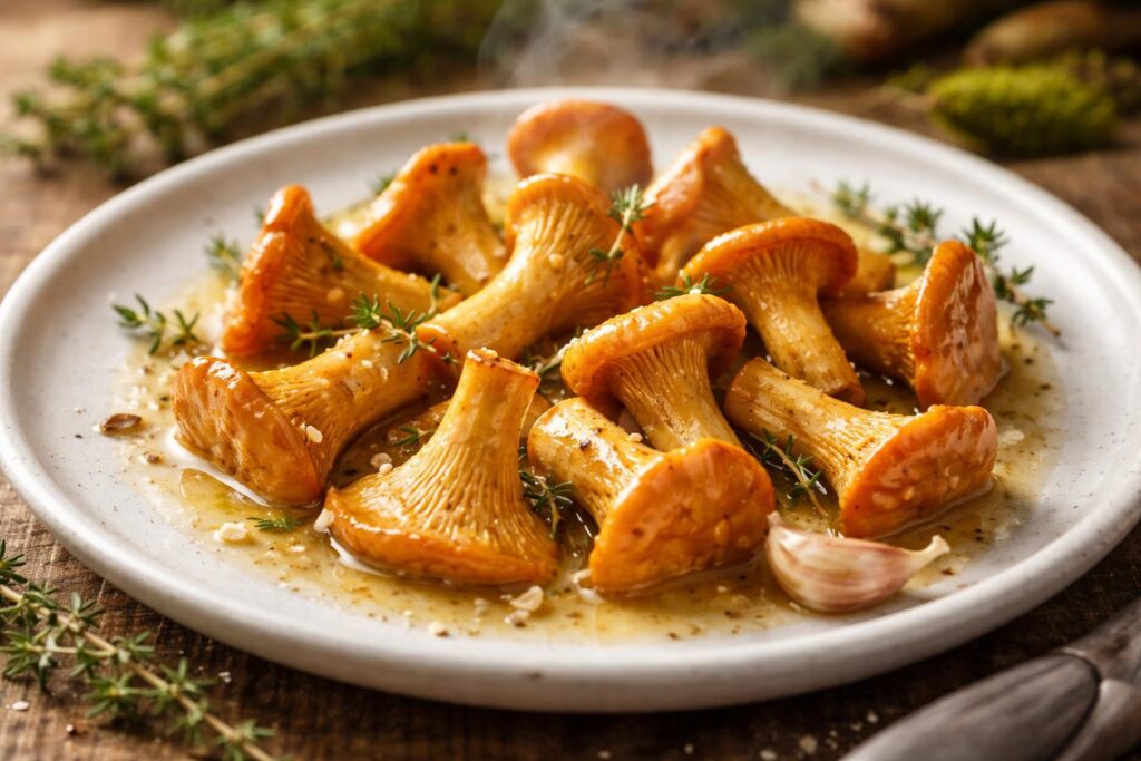 Classic Butter Poached Chanterelles