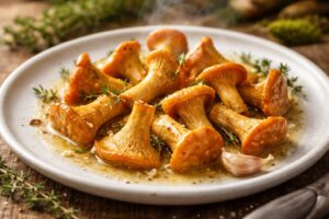 Classic Butter Poached Chanterelles