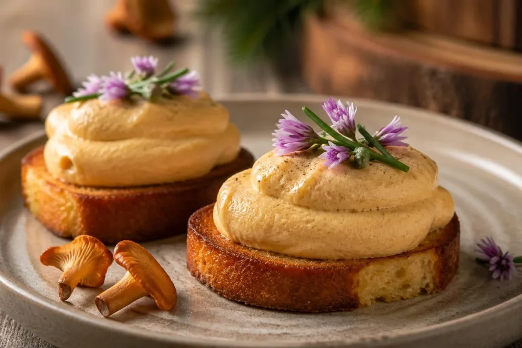 Cold-Smoked Chanterelle Mousse on Brioche