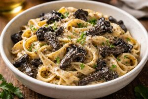 Black Trumpet Mushroom Pasta Tagliatelle Gourmet Creamy Black Trumpet Mushroom Pasta Tagliatelle Recipe for Ultimate Perfection