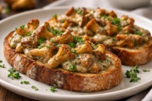 Creamy Chanterelles on Toast (French Style) Creamy Chanterelles on Toast (French Style) — Quick & Savory Wild Mushroom Appetizer: Simple Bistro Recipe for Entertaining