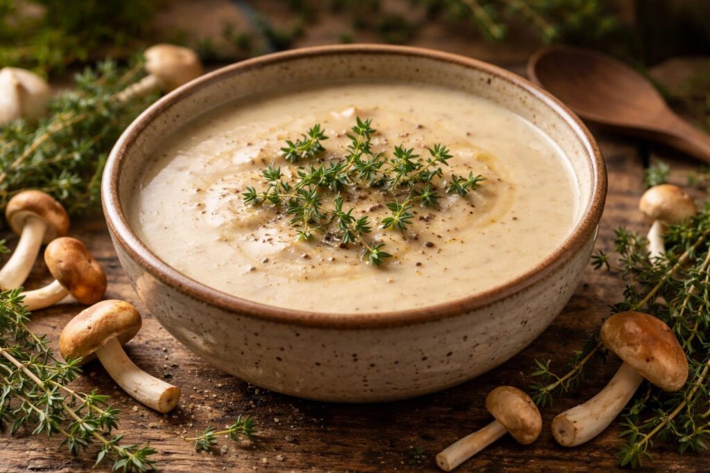 Home Comfort Easy Creamy Fairy Ring Mushroom Soup Recipe
