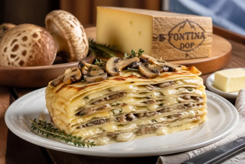 Crespelle with Parasol & Fontina