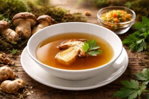 Crystal Forest - Clear Porcini & Wild Herb Consommé