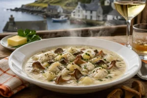 Cullin Skink with Smoked Haddock and Grey Chanterelles