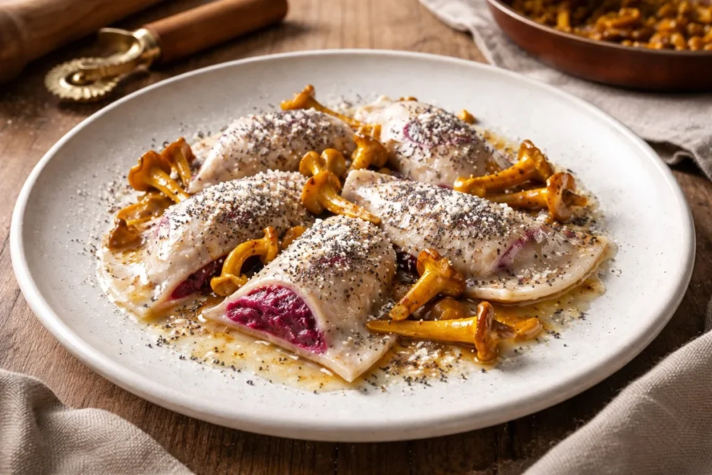 Dolomites Casunziei with Yellow Foot and Poppy Seeds