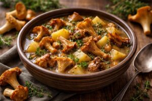 Dried Chanterelle & Potato Stew Dried Chanterelle & Potato Stew: Hearty Rustic One-Pot Comfort with Savory Herbs