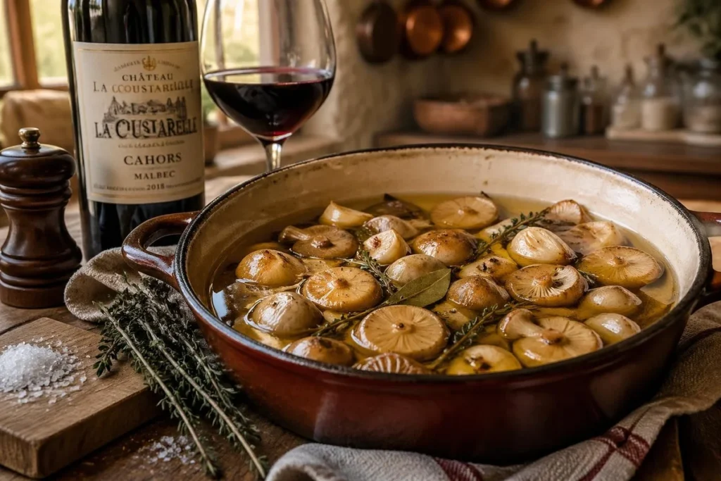 Duck Fat Confit with Marasmius oreades