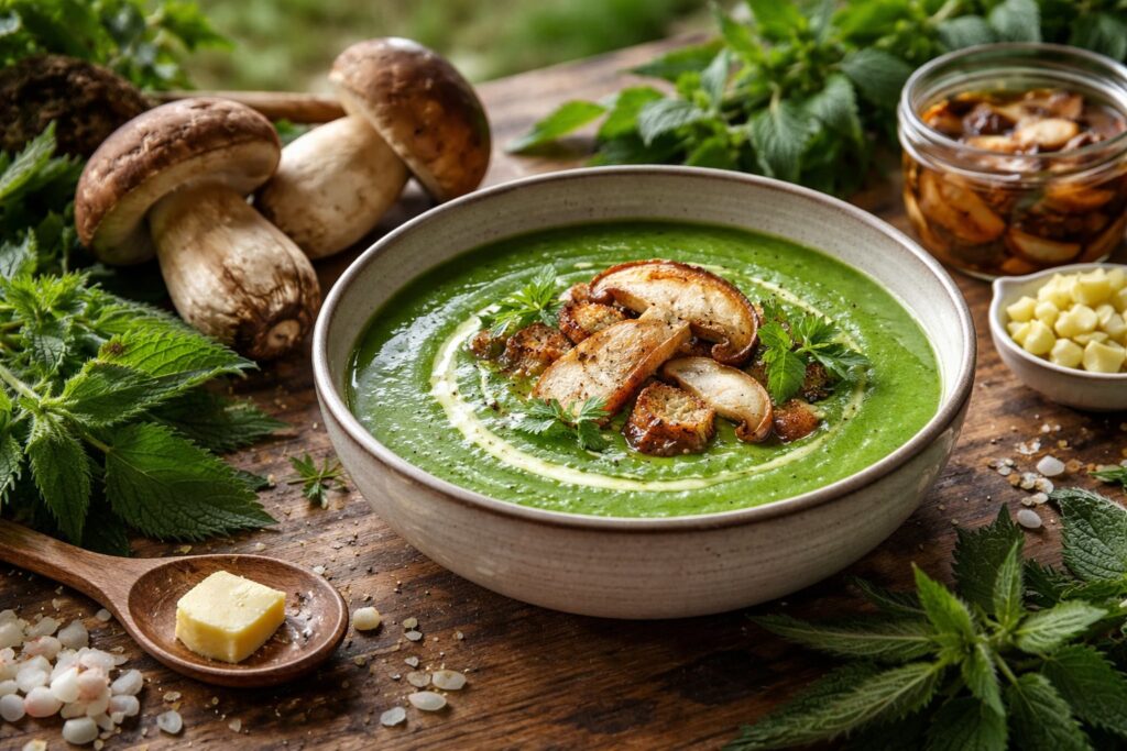 Emerald Grove - Porcini & Wild Nettle Soup