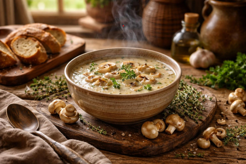 Gourmet Magic Authentic Village Style Fairy Ring Mushroom Soup Recipe