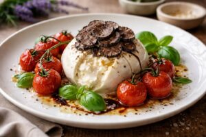 Florentine Dream: Catherine de' Medici’s Burrata with Truffle & Roasted Tomatoes