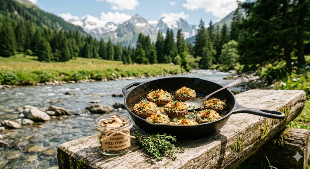 Forest-Style Stuffed Porcini Caps with Garlic & Herbs