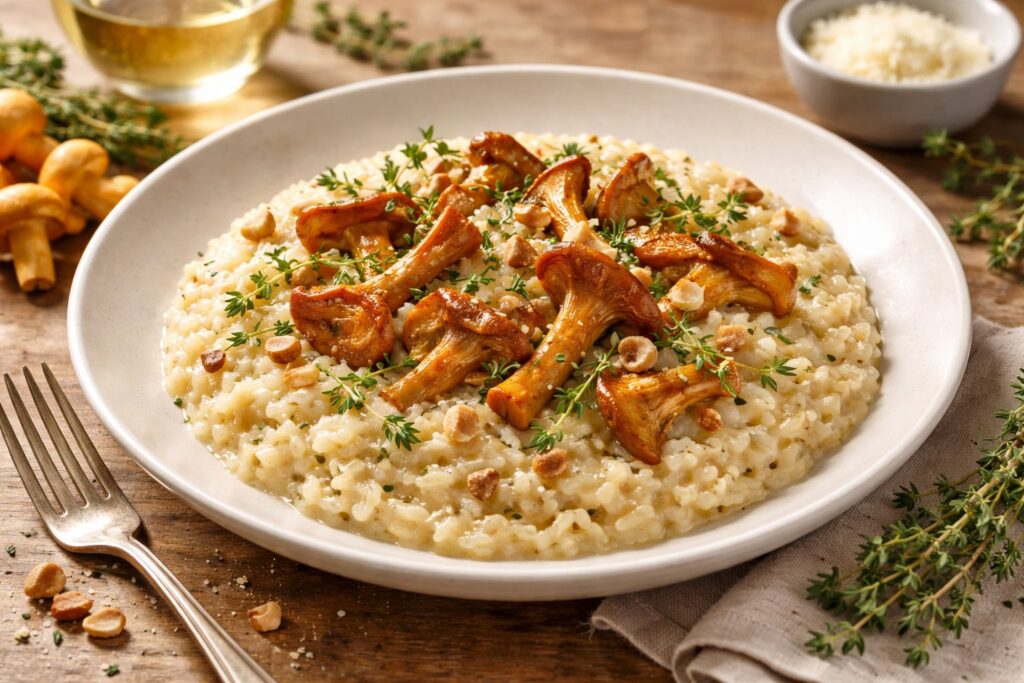 Golden Forest Risotto - Wild Chanterelle & Thyme Masterclass
