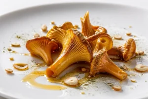 Gourmet Magic Almond and Ginger Glazed Yellow Foot Mushroom Recipe