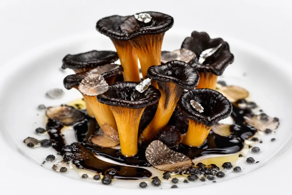 Gourmet Magic Black Truffle and Balsamic Glazed Yellow Foot Mushroom Recipe