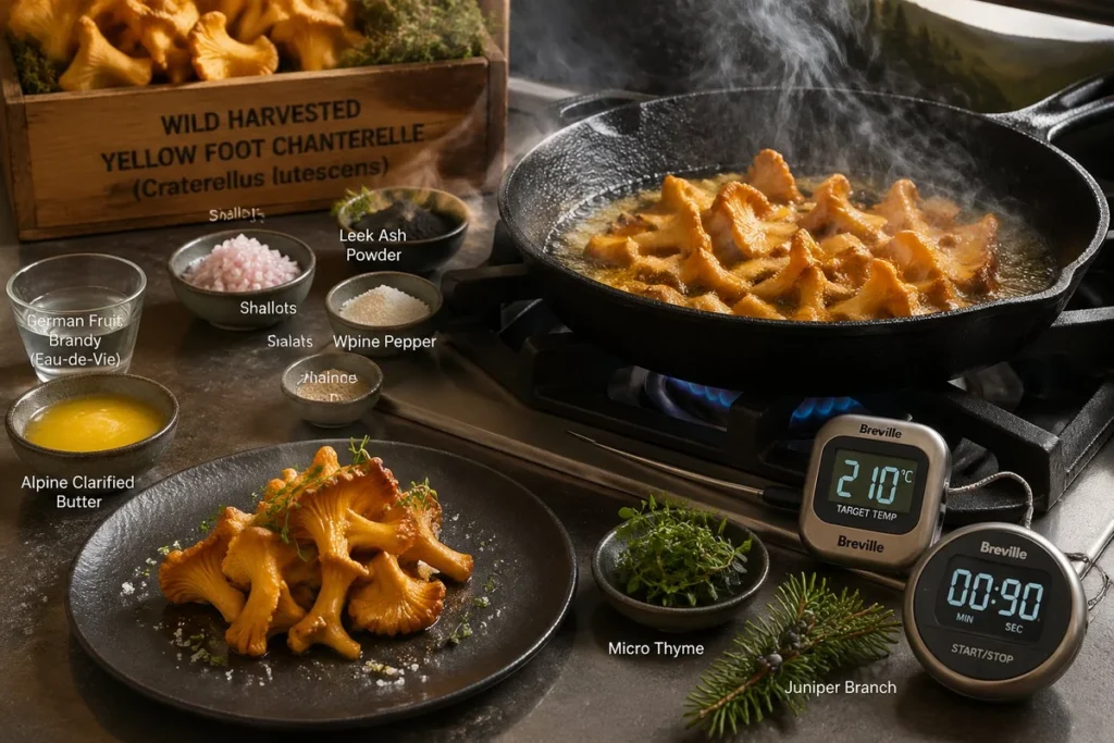 Gourmet Magic High Velocity Searing Yellow Foot Mushroom Recipe
